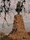 A monument in Salta provides a mid-day resting place for students.